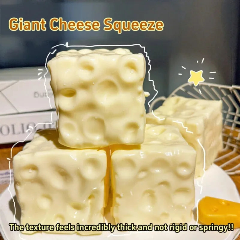 Taba Cheese Cube Squishy – Shapeable Non-Rebound Fidget Toy