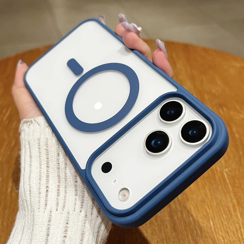 Clear Magnetic MagSafe Case for iPhone 17 / 17 Air / 17 Pro Max 📱 | Shockproof, Slim & Anti-Scratch Candy Color Cover