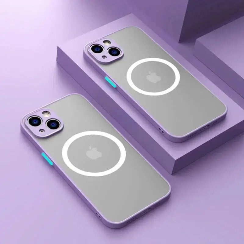 Luxury Matte Armor Magnetic MagSafe Case for iPhone 15 / 16 / 14 / 13 / 12 / 11