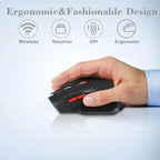 🖱️⚡ 2.4G Wireless Mouse 1600DPI – 6 Button Optical Gamer Mouse