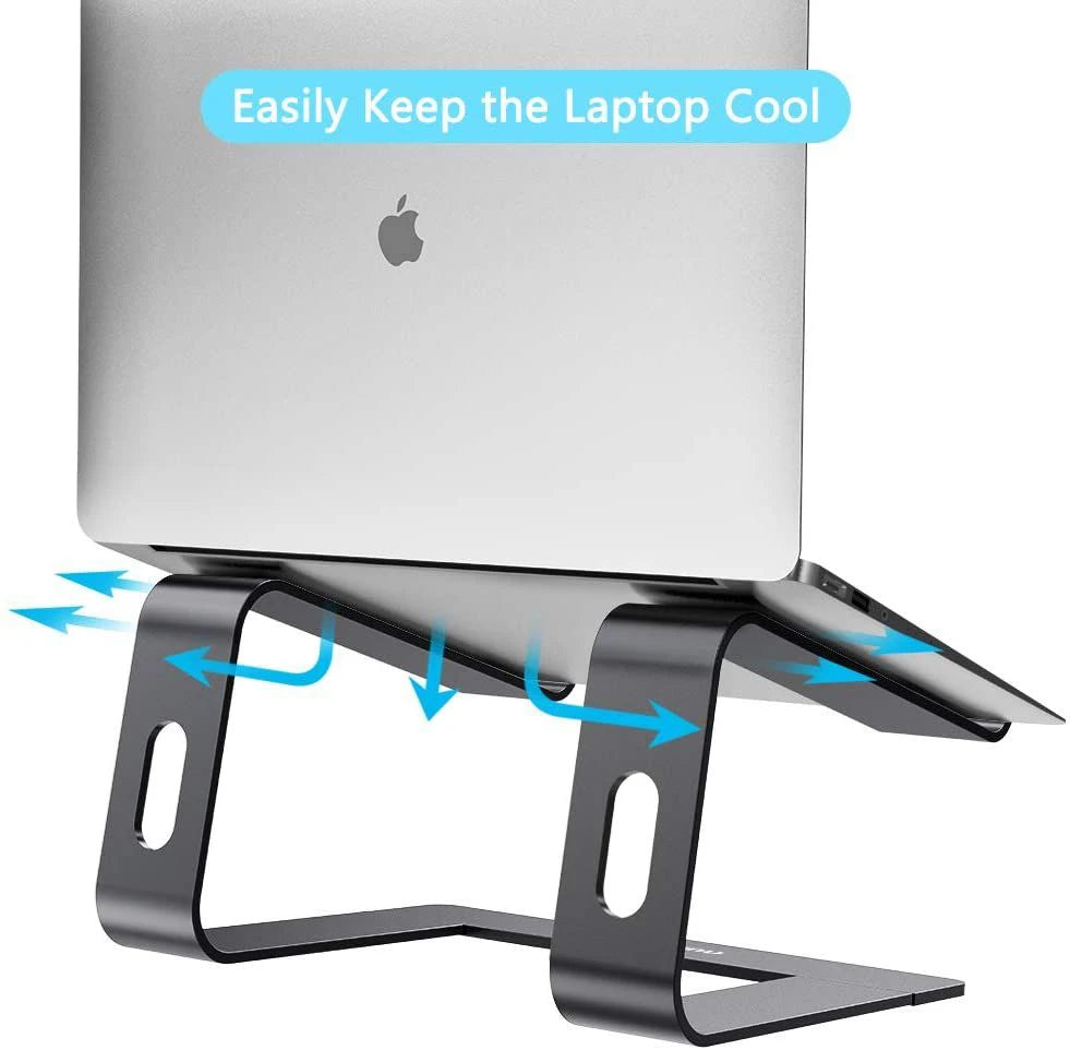 💻📐 Jomaa Ergonomic Aluminum Laptop Stand – Detachable Riser