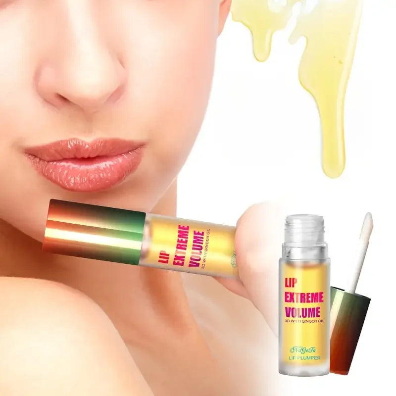 Ginger And Mint Lip Plumper Oil Radiant, Plumping Lip Volumizing Serum for Smoother, Fuller Lips for Youthful and Sexy Look