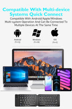⌨️📱 Dormin Folding Bluetooth Keyboard – Portable Silent Wireless