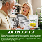 🌿 Mullein Leaf Tea Bags – Caffeine-Free Herbal Tea for Lung & Respiratory Wellness (28 or 60 Bags)