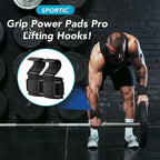 🏋️ Weight Lifting Hook Grips with Wrist Wraps – Heavy Duty Lifting Straps for Deadlifts, Pull-Ups & Strength Training 💪