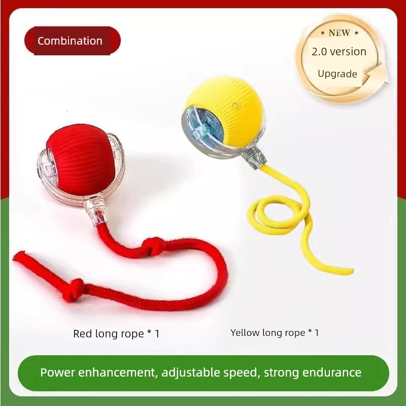 🐾 Cat Intelligent Dodgeball 🎾 Automatic Funny Cat Ball 🐱 Electric Interactive Toy ⚡ Bite & Fall Resistant 💪 Type‑C Charging 🔋