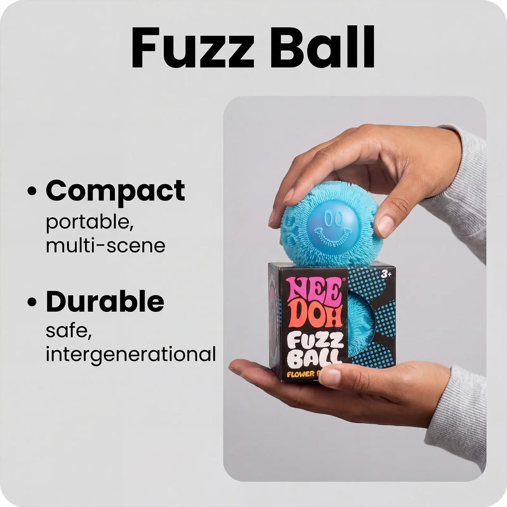 NeeDoh Fuzz Ball Blind Box – Soft Fuzzy Stress Relief Fidget Toy