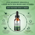 1 Fl. oz. Premium Soursop Extract Drops 🌱 | Immunity 💪 Digestion 🌸 Metabolism ⚡ Detox & Antioxidation ✨ | Gluten‑Free Superfood from South American Rainforest