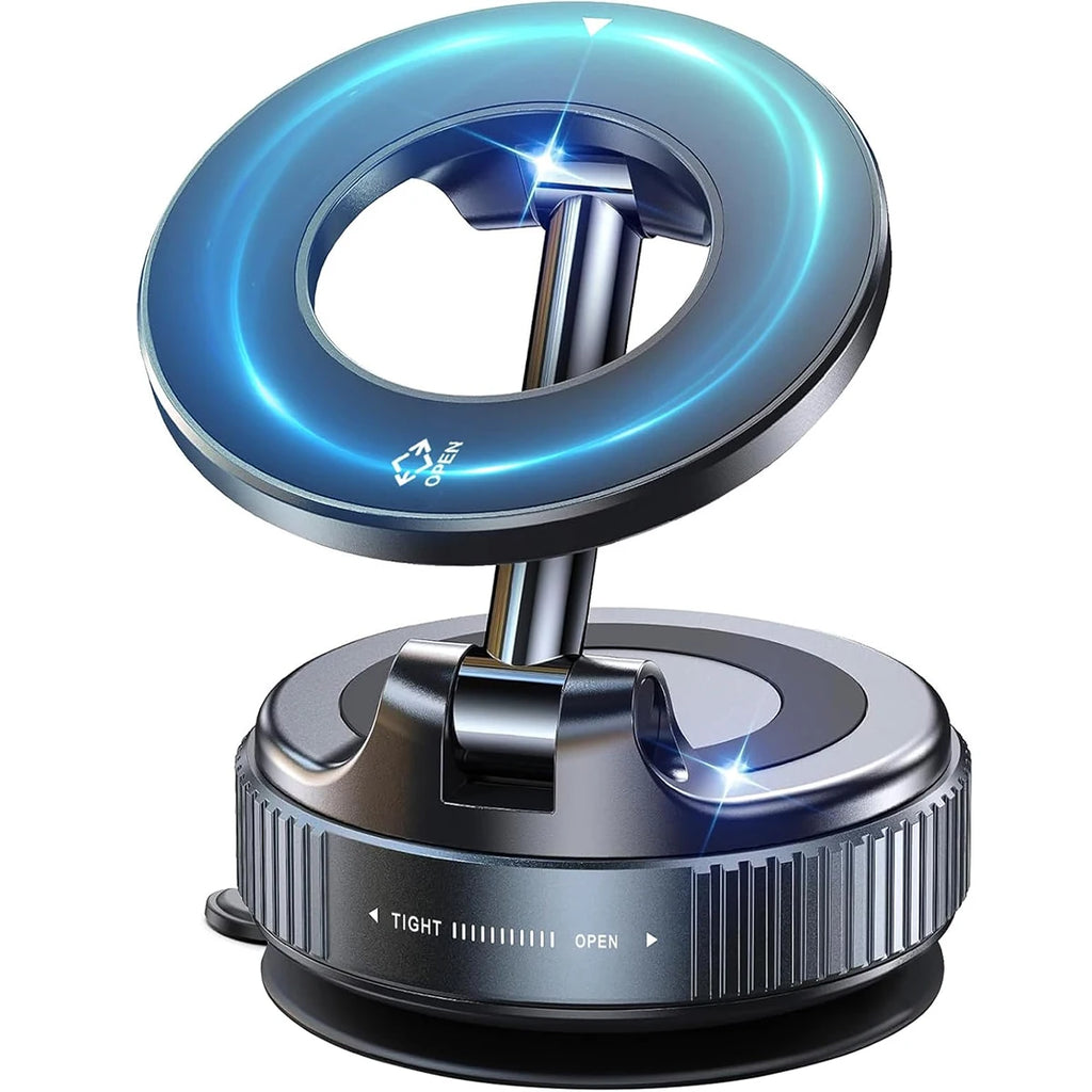 Upgraded 360° Vacuum Magnetic Phone Holder | Hands-Free Car Mount 🚗 | Suction Cup Magnetic Phone Stand for Car, Gym, Mirror, Kitchen & More ✨