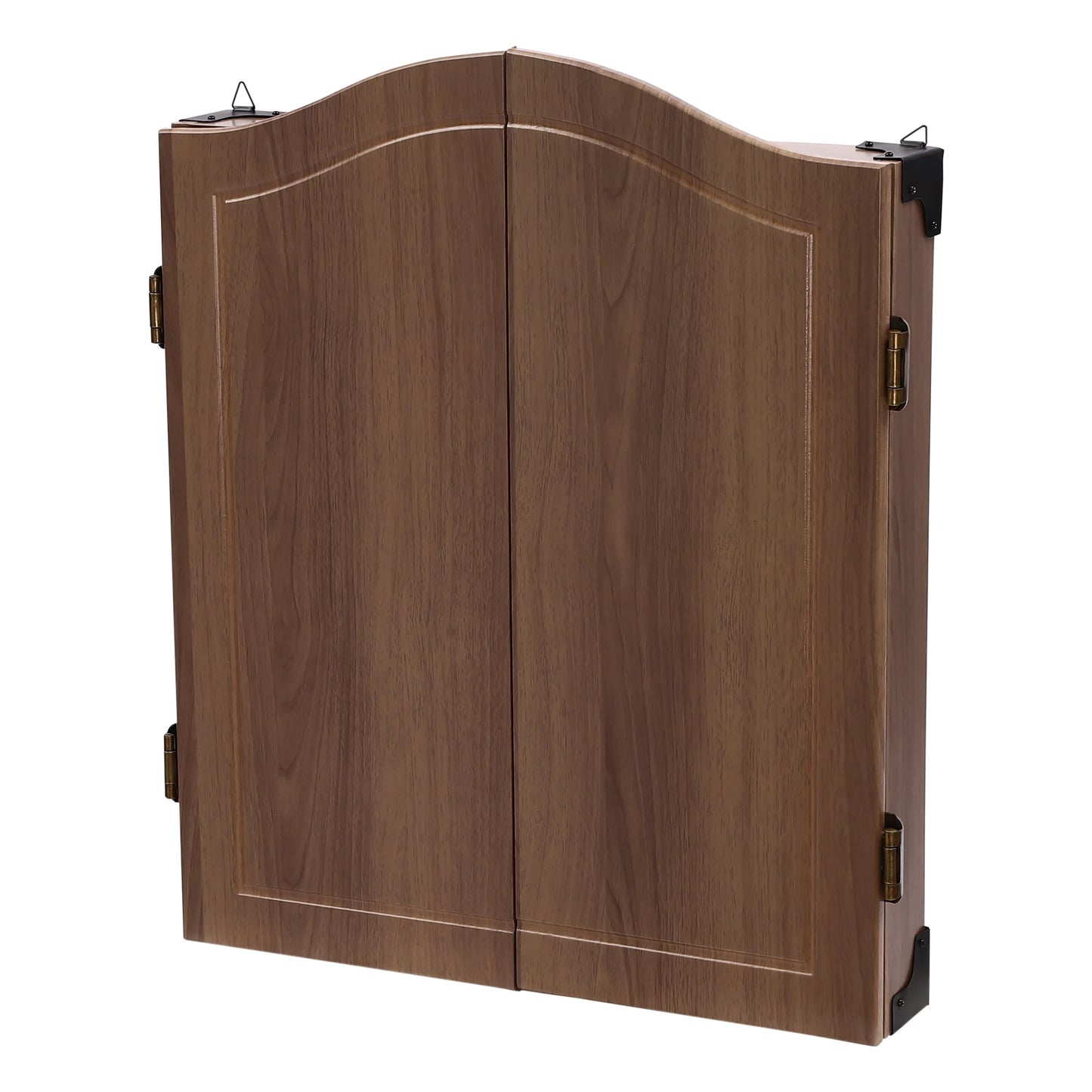 🎯 Wall‑Mounted MDF Dartboard Cabinet Set for Adults | Premium Sisal Dart Board with Scoreboards, Storage & Modern Brown Cabinet | Home, Bedroom, Bar Game Room Decor ⭐