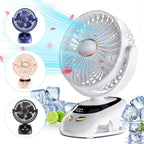 🌬️📎 Portable USB Clip-On Fan – Small Personal Desk Cooling