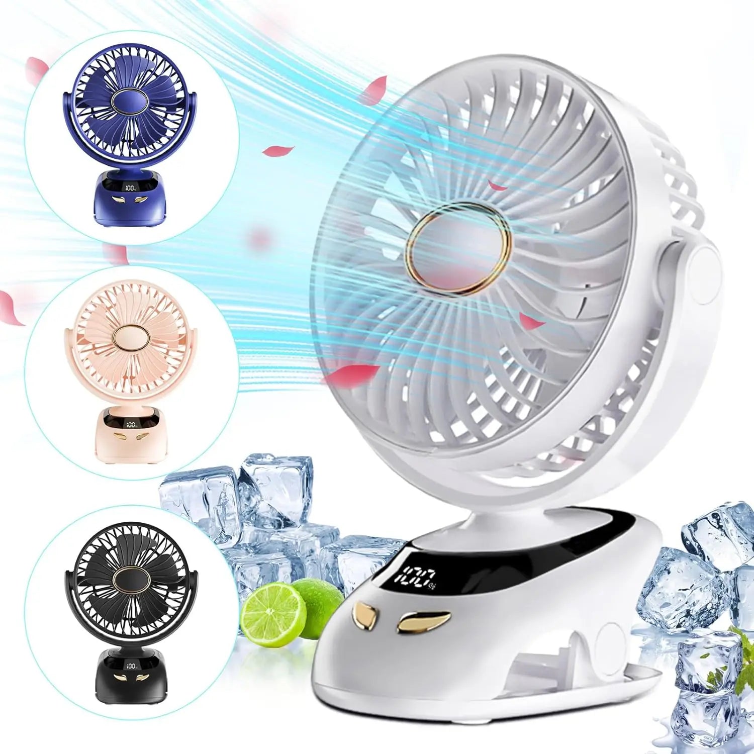 🌬️📎 Portable USB Clip-On Fan – Small Personal Desk Cooling