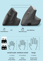 🖱️💜 Logitech Lift Vertical Ergonomic Wireless Mouse – Silent Click Dual Mode