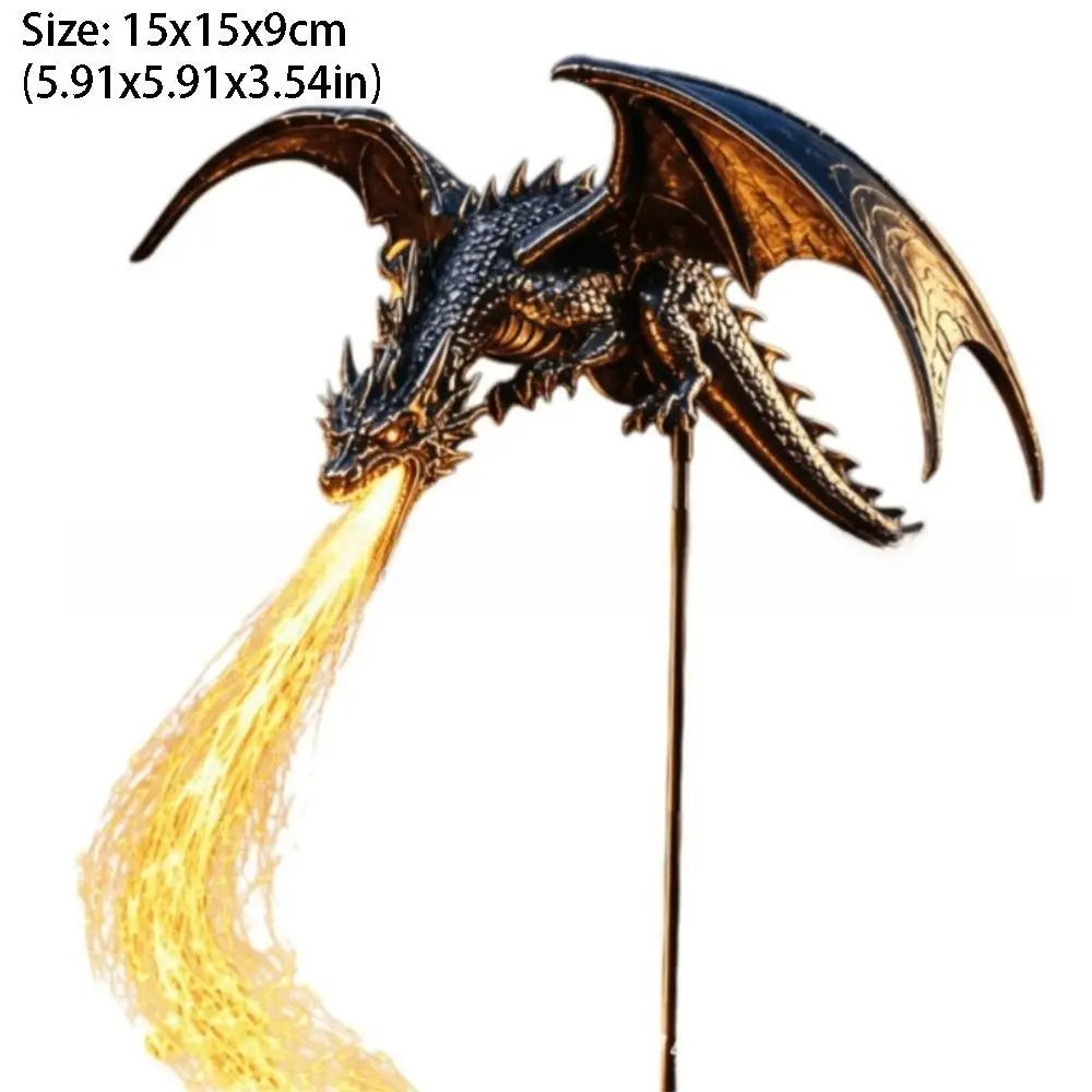 Solar Dragon Fire Garden Light – Waterproof Resin Landscape Décor