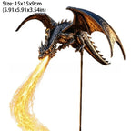 Solar Dragon Fire Garden Light – Waterproof Resin Landscape Décor