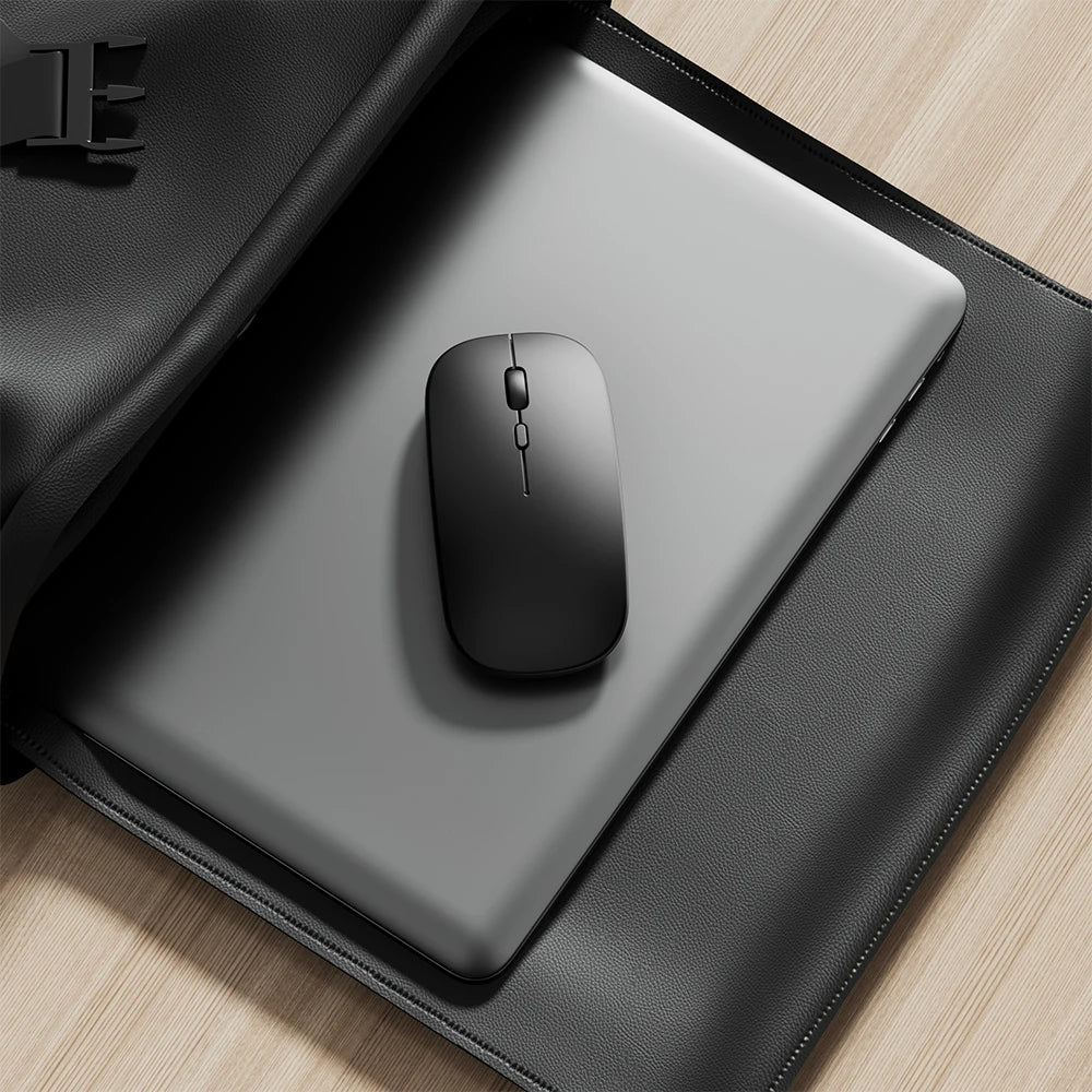 🖱️🔋 Rechargeable Wireless Bluetooth Mouse – 2.4GHz Silent Ergonomic Mini