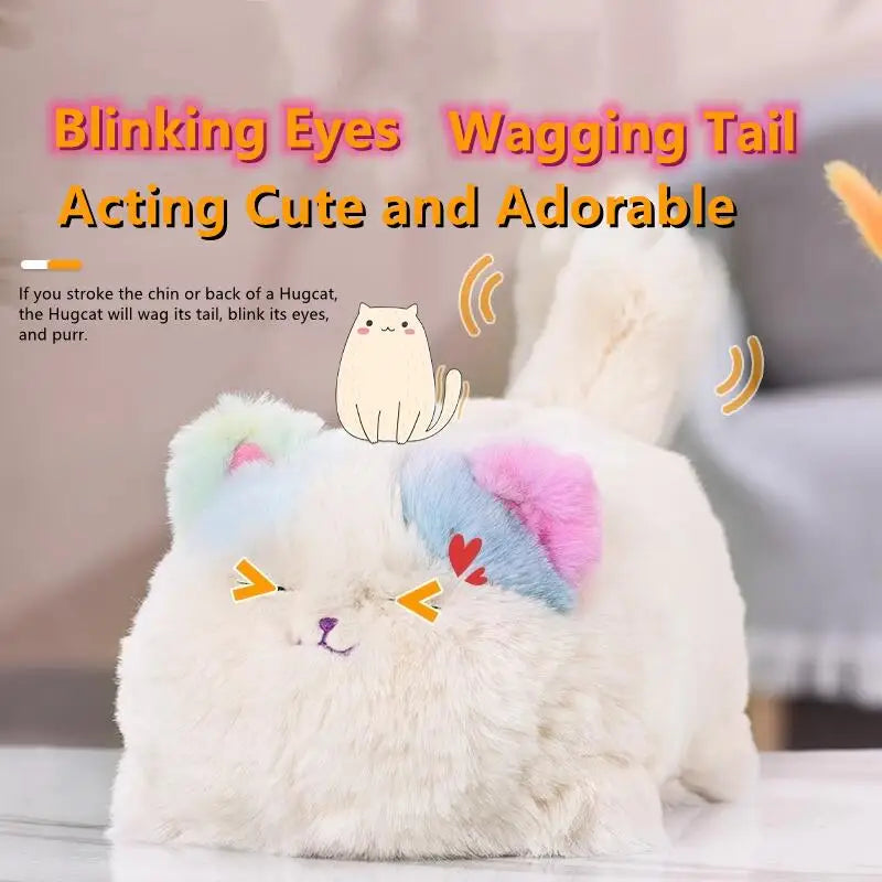 🐱🐶✨ Simulation Electric Plush Cat & Dog Toy – Interactive Talking Huggy Pet for Kids | Electronic Companion Gift