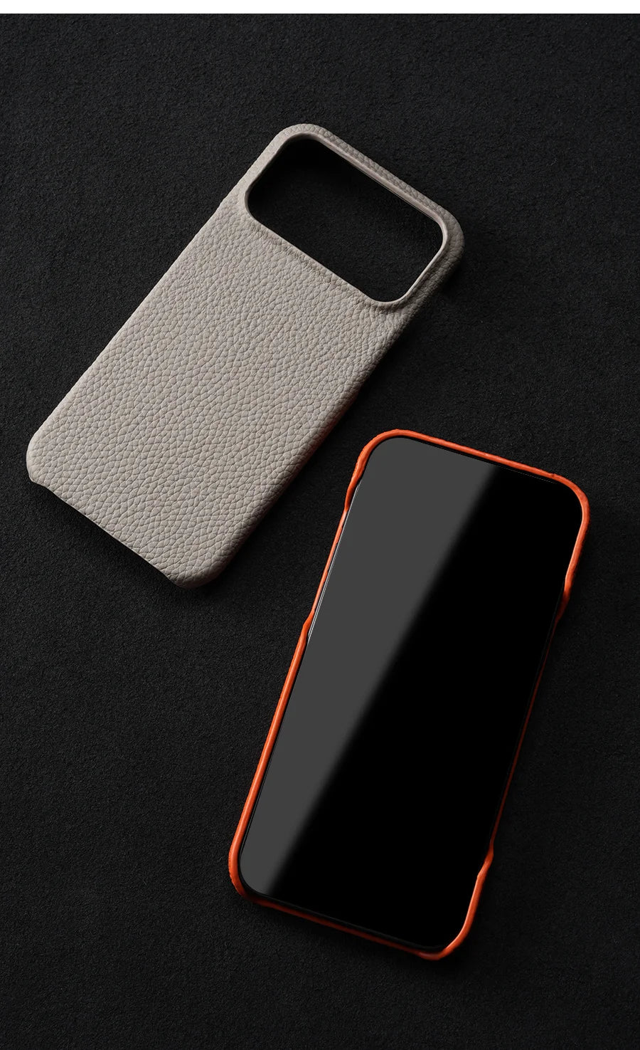 Luxury Lychee Cowhide Leather MagSafe Case for iPhone 17 / 16 / 15 Series