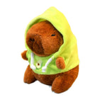 🦫🪽 Cute Capybara Plush Toy – Fluffy Anime Stuffed Animal with Hoodie & Wings | Small Simulation Doll Gift