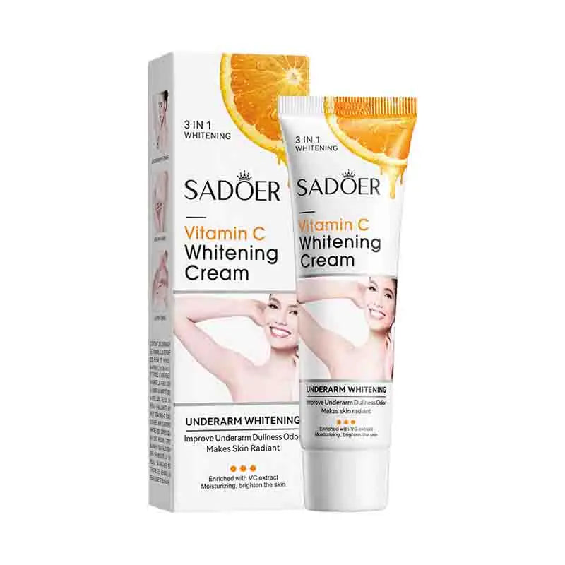 🍊✨ SADOER Vitamin C Body Lotion 💛 | Moisturizing & Brightening Body Care Cream 🧴 | Nourishing Anti-Dry Armpit & Full Body Skincare