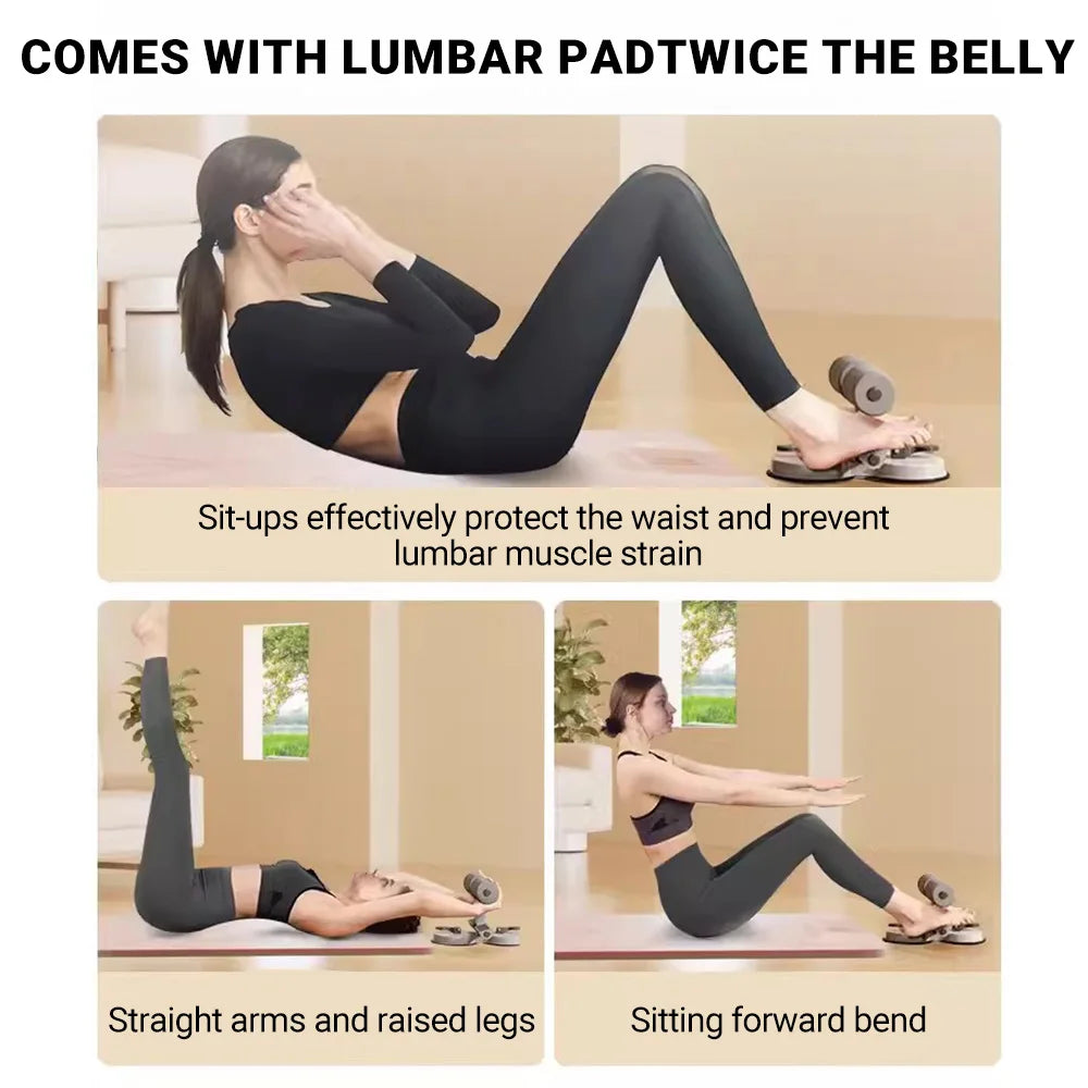 Sit-Up/Rowing Assistant with Suction Cups