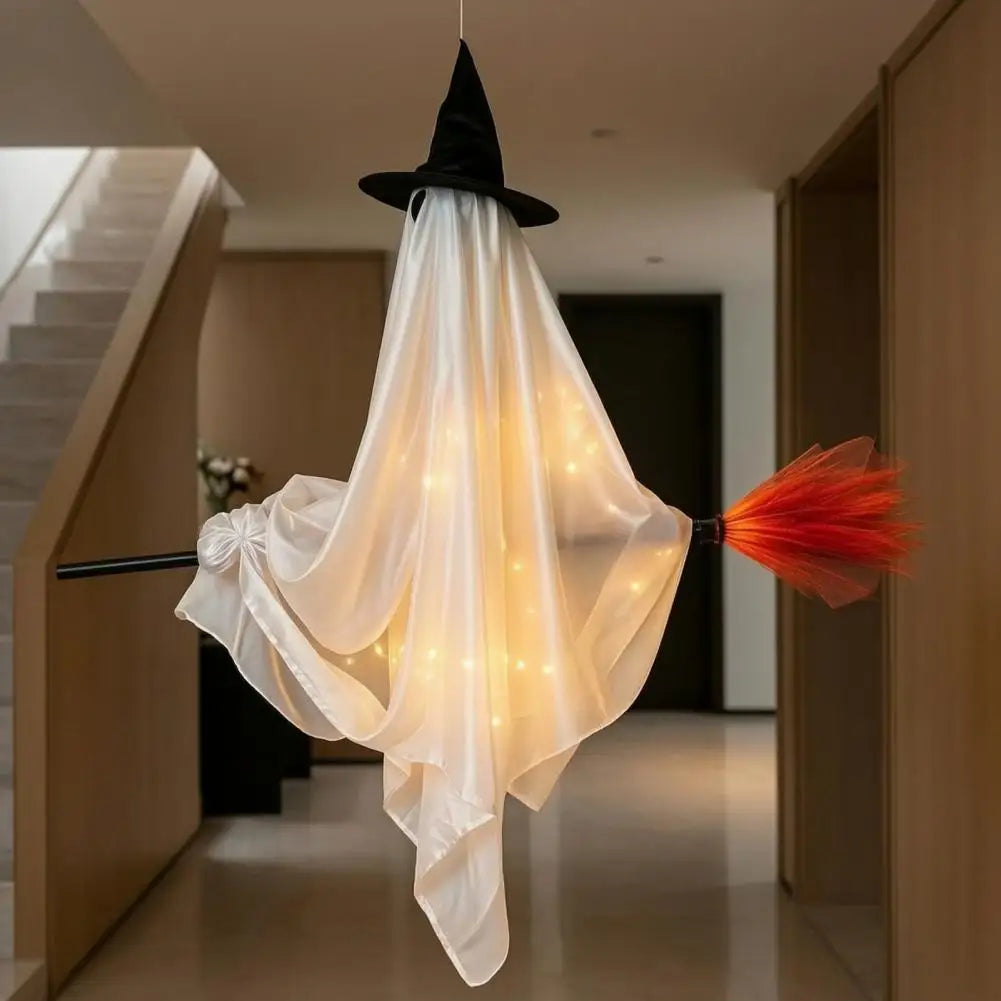 Cute Hanging Ghost Decoration – Halloween Witch Décor