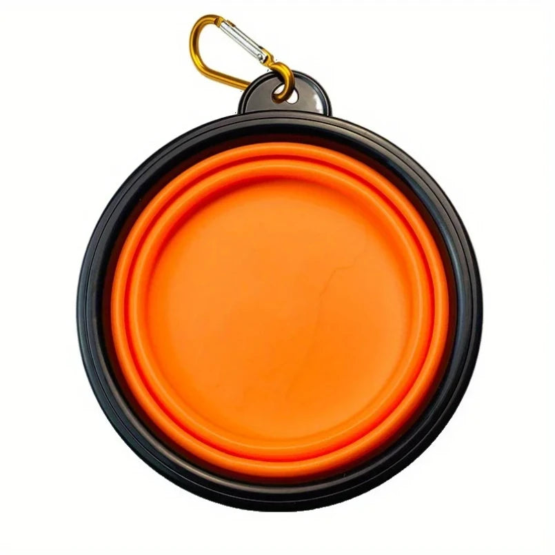 🐾🥣 Portable Folding Silicone Dog Travel Bowl – Food & Water