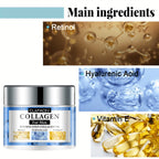 Smooth Wrinkle Cream for Men Remove Face & Neck Wrinkles Firming Moisturizing Skin Retinol Face Cream Younger Facial Treatment