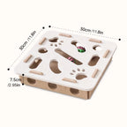 🧩🐾 Interactive Cat Puzzle Felt Toy Box – Maze Tunnel with Bell Ball