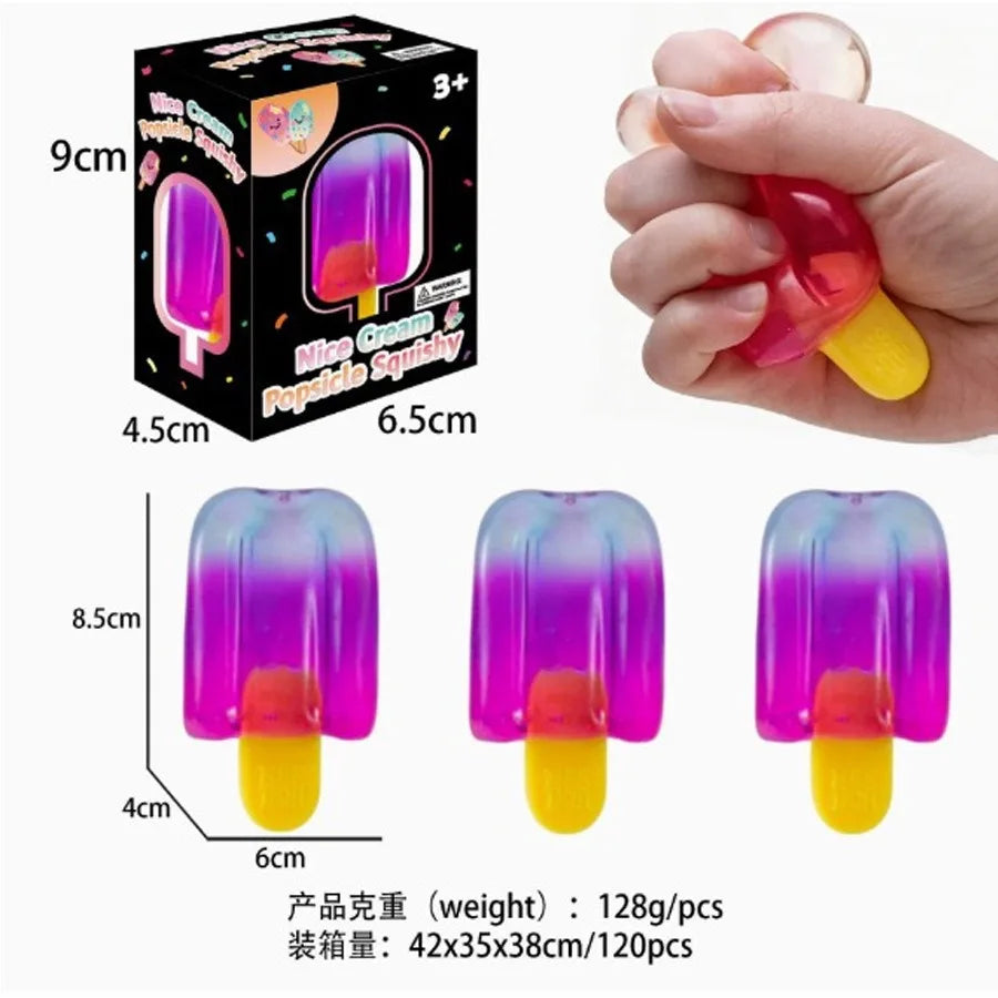 Popsicle Blind Box Squishy Cube – Sensory Squeeze Fidget Toy