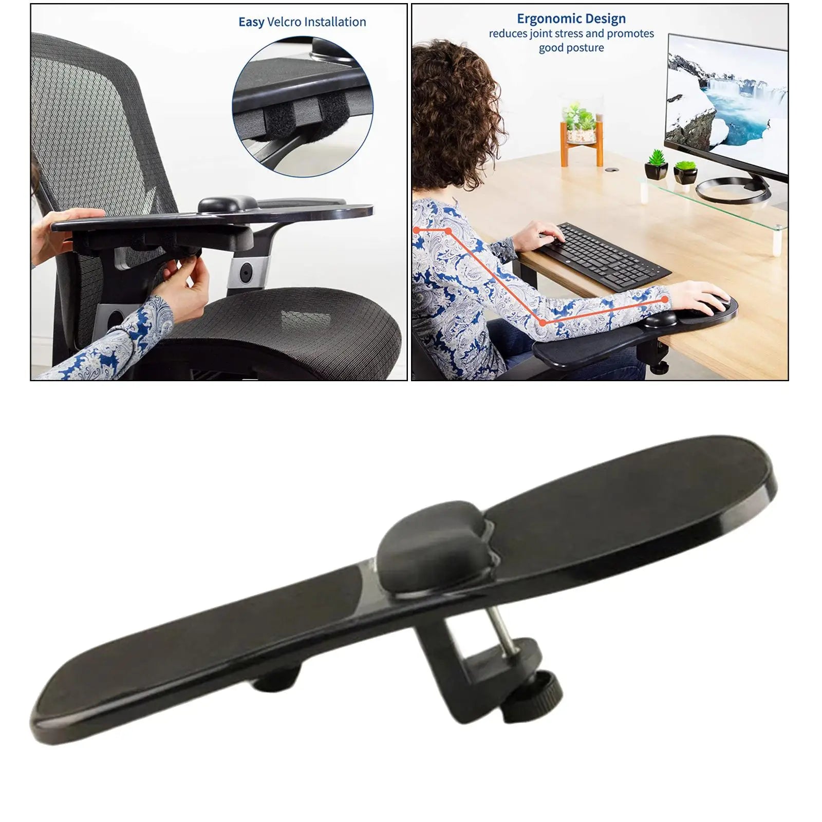 🖱️💺 Adjustable Arm Rest Mouse Pad – Desk Extension with Wrist Support