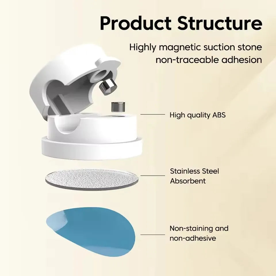 🧲🔄 360° Rotation Magnetic Cable Clip – Adhesive Wire Organizer