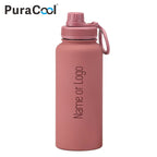 PURACOOL Custom Water Bottle 1000ML – Personalized Thermal Tumbler Gift 💧✨