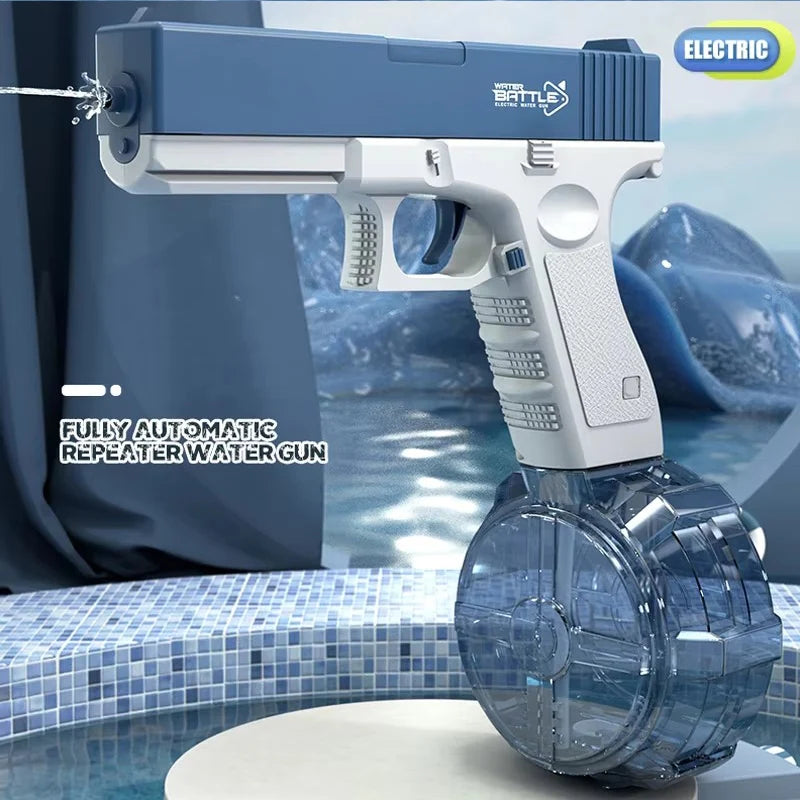 🔫💦 Electric Water Gun Toy | Portable Automatic Burst Blaster ⚡ | Kids Outdoor Summer Fun 🌞🏖️ Water Toys