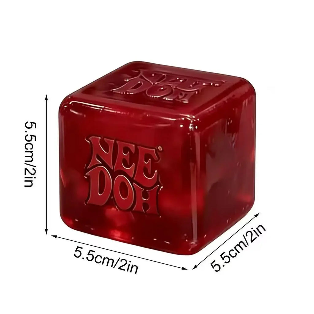 NeeDoh Nice Cube Sensory Fidget Toy – Soft Squishy Stress Cube