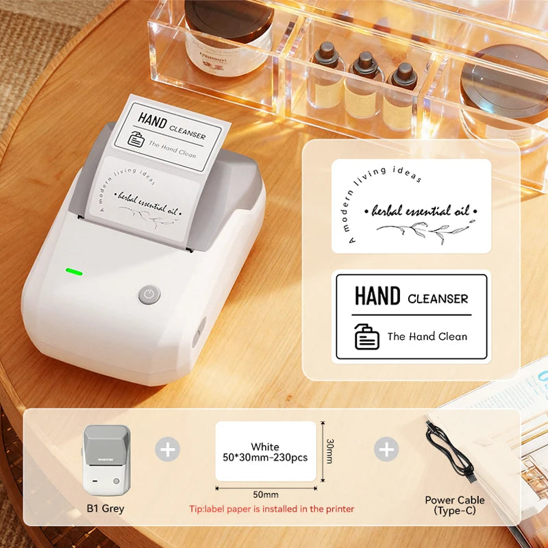 🏷️📱 NIIMBOT B1 Portable Thermal Label Printer – 2 Inch Bluetooth Sticker Maker