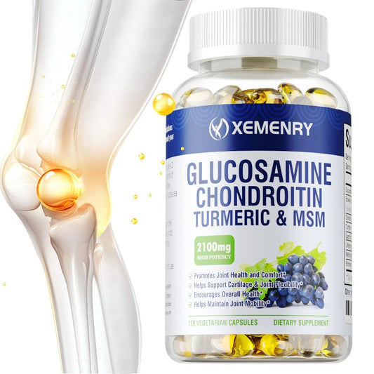 Glucosamine Chondroitin - Supports Healthy Joint Function, Protects Joint Tissue, Relieves Pain, and Improves Mobility