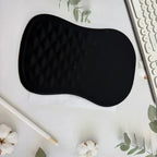 🖱️💖 Ergonomic Mouse Pad with Gel Wrist Support – Premium Lycra Fabric