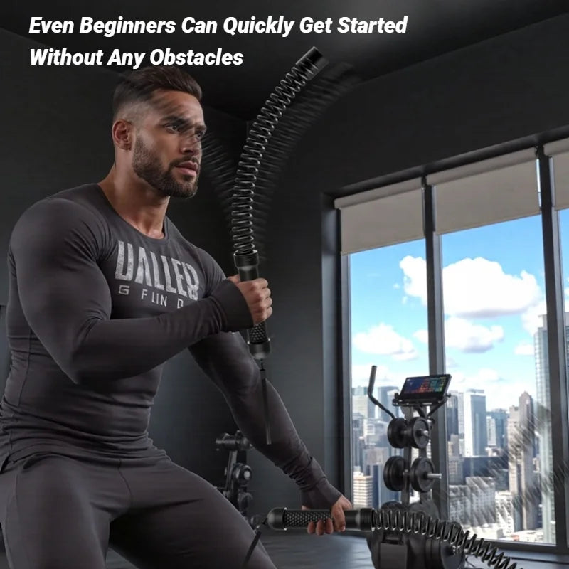 💪🔥 Strength Training Bar – Ergonomic Fitness Grip Arm Expander for Biceps & Triceps | Stainless Steel Muscle Trainer