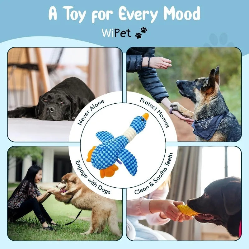 🐾🧸 Indestructible Squeaky Plush Toy – For Aggressive Chewers