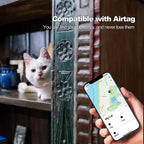 🐱📍 Silicone Anti-Lost Cat Collar for Apple AirTag – Adjustable Tracker Holder