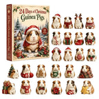 Guinea Pig Christmas Countdown Calendar – 24-Day Acrylic Advent Décor