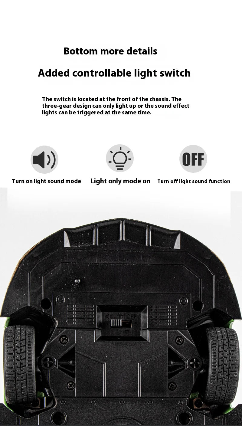 1:18 Scale SVJ63 Alloy Car Toy Model with Sound & Light Effects - Realistic Detail for Kids' Playtime & Collectors' Delight