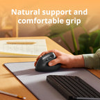 🖱️💜 Logitech Lift Vertical Ergonomic Wireless Mouse – Silent Click Dual Mode