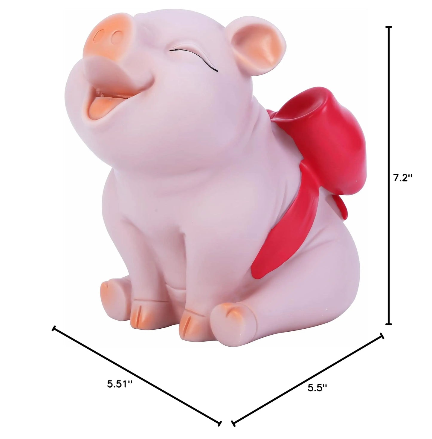 🐷🎀 Piggy Bank with Red Bow-Knot 💰 | Lovely Shatterproof Pig Coin Bank ✨ | Creative Money Box Stores Up to 1000 Coins 🎁