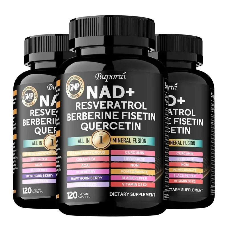 c, Berberine Fisetin-Cellular Health, Healthy Aging, Vitamin K2, Vitamin D3, One-stop Approach,1000mg