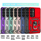 Luxury Armor Case with Ring Holder & Slide Camera Cover for Samsung Galaxy S Series