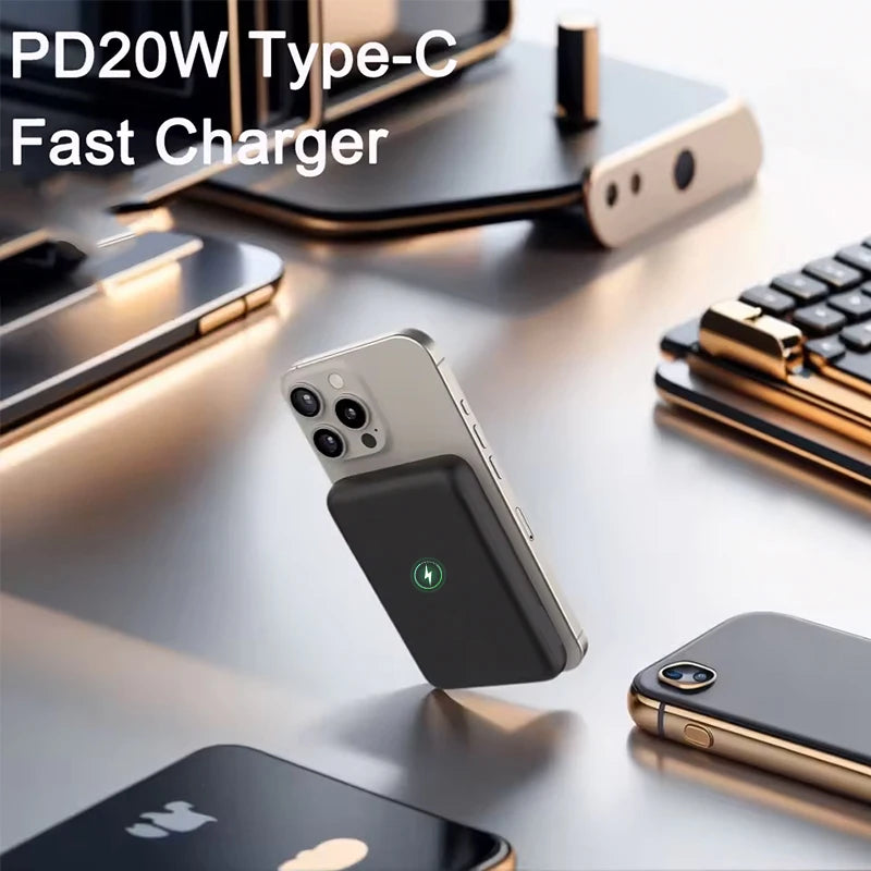 10000mAh Magnetic Wireless Power Bank – 15W PD Fast Charging
