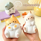 Cute Chubby Cat Squishy Toy – Slow-Rebound PU Sensory Fidget