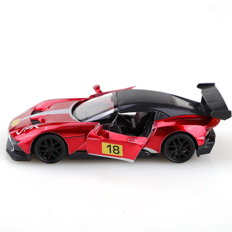 1:36 Alloy Pullback Racing Car – Metal Die‑Cast Toy Model for Kids & Collectors
